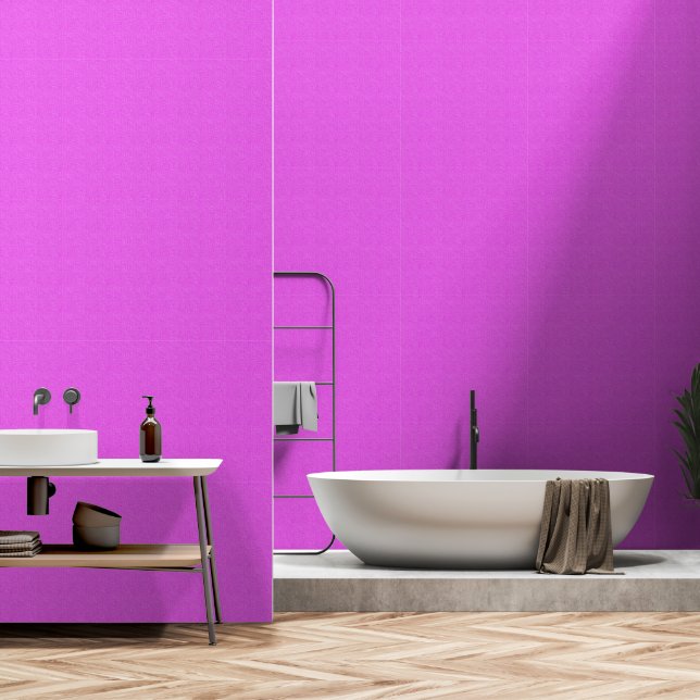Pink fabric textured pattern wallpaper (Bathroom)