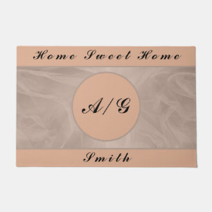 Pink Fabric Textured Print - Any colour Doormat