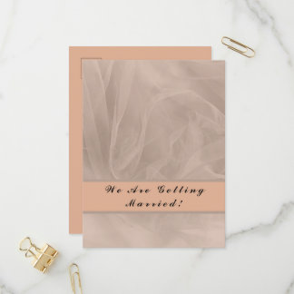 Pink fabric textured print invitation postcard