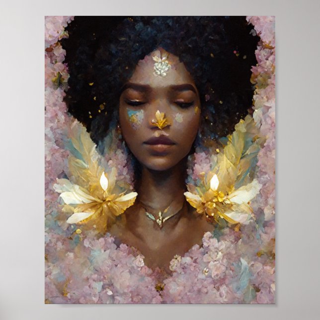 Pink Fae 4 Fantasy Art Poster (Front)