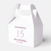 Pink fairy 15th birthday simple moder quinceanera