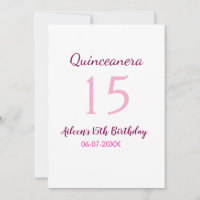Pink fairy 15th birthday simple moder quinceanera