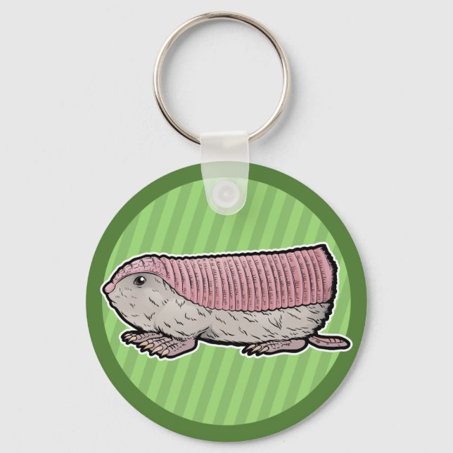 Pink Fairy Armadillo Key Ring (Front)
