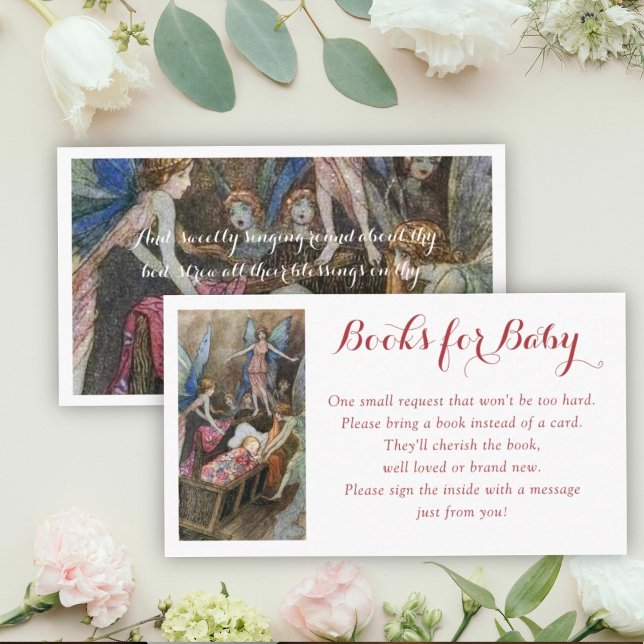 Pink Fairy Baby Blessings Books for Baby  Enclosure Card (Creator Uploaded)
