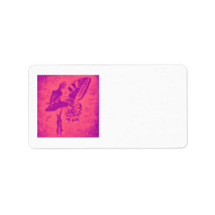 Pink Fairy Ballerina Address Label