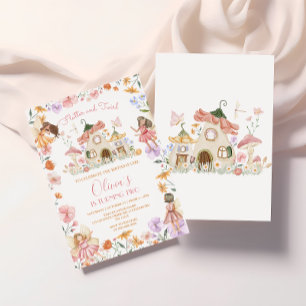 Pink Fairy Birthday Invitation