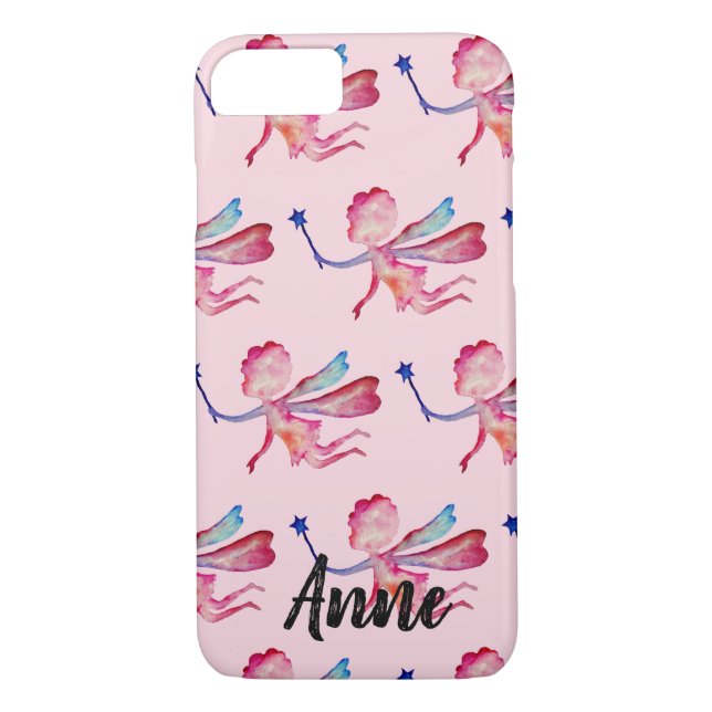 Pink Fairy Custom Apple iPhone 8/7, Barely There Case-Mate iPhone Case (Back)