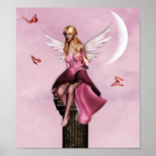 Pink fairy fantasy Poster