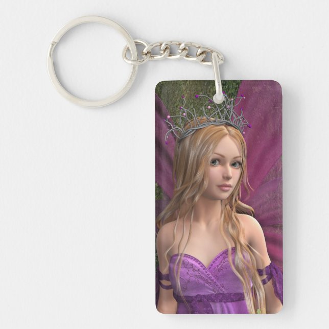 Pink Fairy Key Ring (Front)