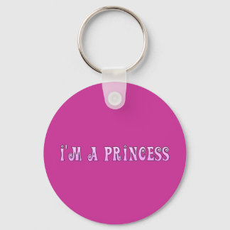 PINK FAIRYTALE IM A PRINCESS SAYING COMMENT ATTITU KEY RING