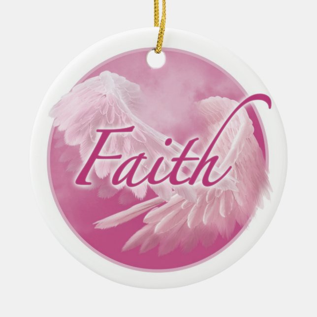 Pink Faith Ornament (Front)