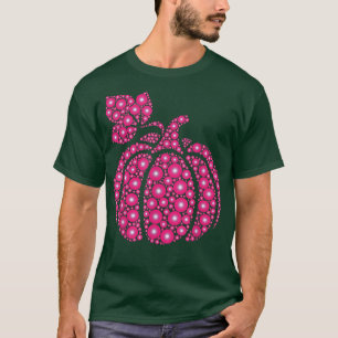 Pink Fall Autumn Polka Dot Pumpkin International D T-Shirt