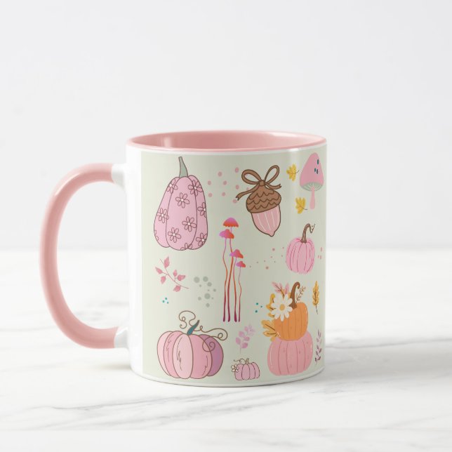 Pink Fall Mug (Left)