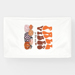 Pink Fall Pumpkin T-Shirt Cute Autumn Graphic Tee Banner