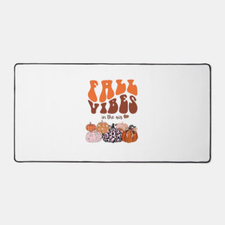 Pink Fall Pumpkin T-Shirt  Cute Autumn Graphic Tee Desk Mat