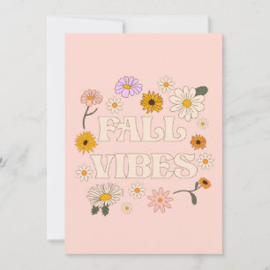Pink Fall Vibes Card