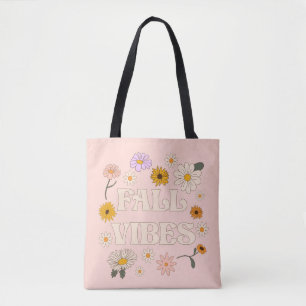 Pink Fall Vibes Tote Bag