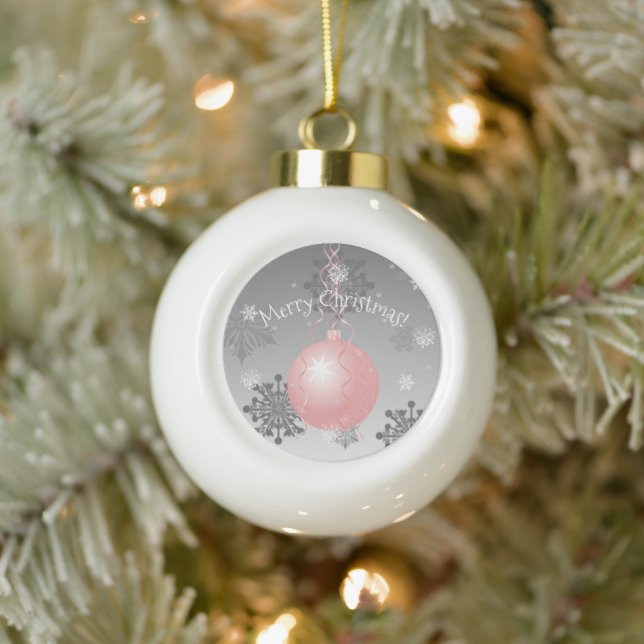 Pink Fancy Christmas Ornament (Tree)
