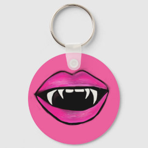 PINK FANGS KEY RING