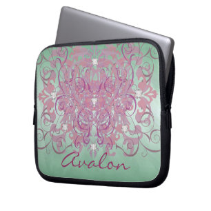 Pink Fantasy Faux Diamond Green Frosted Sleeve