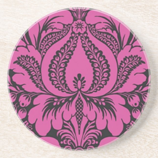 Pink Fantasy Floral Coaster (Front)