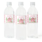 Pink Farm First Birthday Drink Label