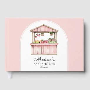 Pink Farmers Market Baby Shower Guest Book