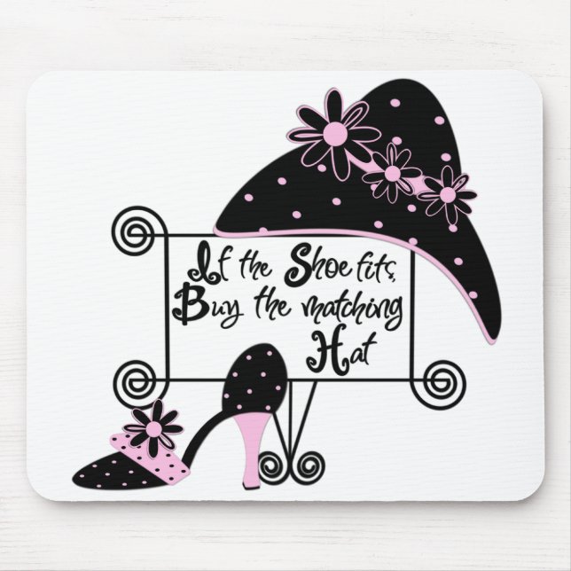 Pink Fashion Mousepad (Front)