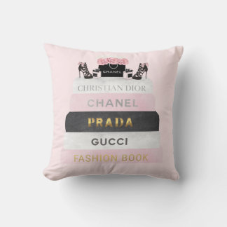 Pink Fashion Throw Pillow
