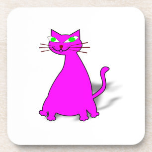Pink Fat Cat Coaster