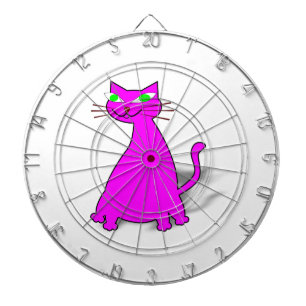 Pink Fat Cat Dartboard