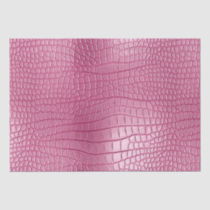 Pink Faux Alligator Animal Print Tissue Paper