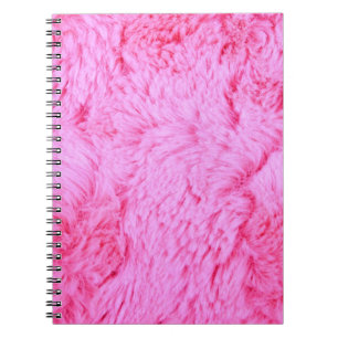 Pink Faux Fur Notebook