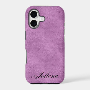 Pink Faux Leather look Pattern iPhone 5 Case