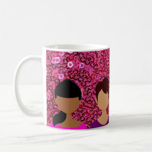 Pink Faux Sequins Friends Coffee Mug