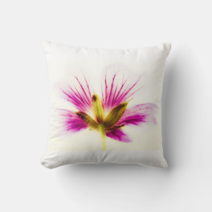 Pink Feather Flower Cushion