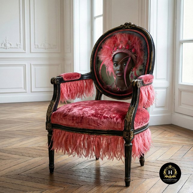 Pink Feathered Crown Glamour Decoupage Tissue Paper (Creator Uploaded)