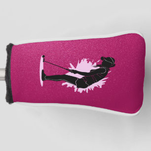 PINK FEMALE PUTTER COVER WOMENS GOLF