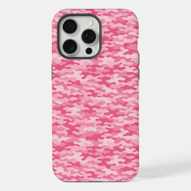 Pink Feminine Camo Pattern iPhone Case (Back)