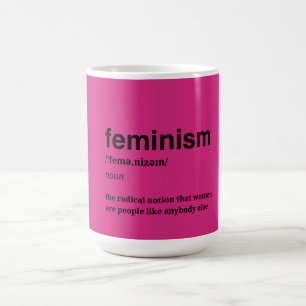 Pink Feminist Coffee Mug