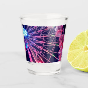 Pink Ferris wheel Shot Glass