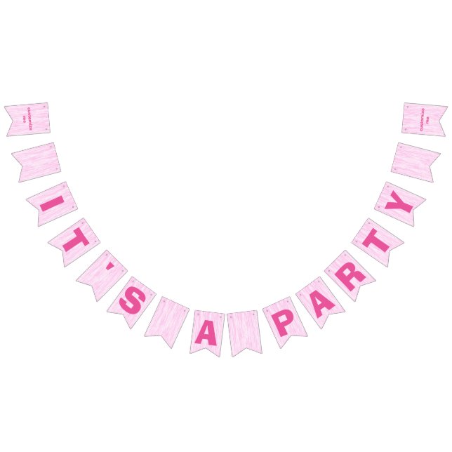 Pink Fibre Bunting (All)