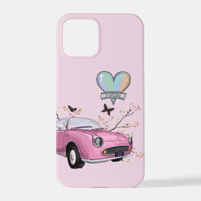 Pink Figaro phone case - telefoonhoesje roze (Back)