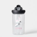 Pink Figure Skates Personalised Girls Water Bottle<br><div class="desc">Personalised design for your little athletes and sports fans.</div>