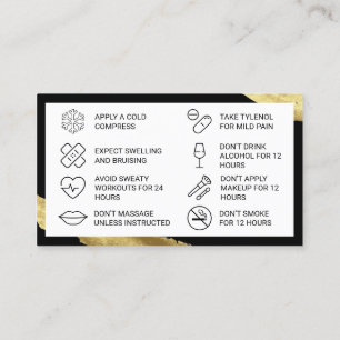  Pink Filler Aftercare Card