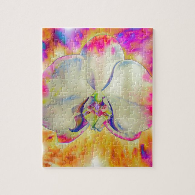 Pink fire orchid jigsaw puzzle (Vertical)