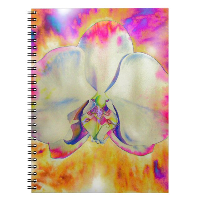 Pink fire orchid notebook (Front)