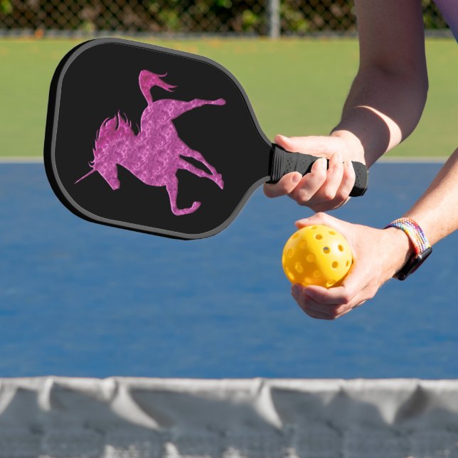 Pink Fire Unicorn Pickleball Paddle (Insitu)