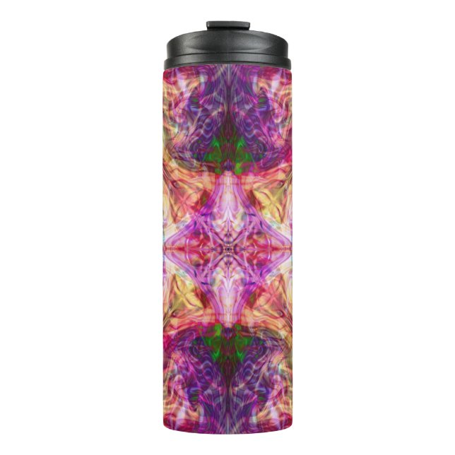 Pink Fire Vapours Thermal Tumbler (Front)
