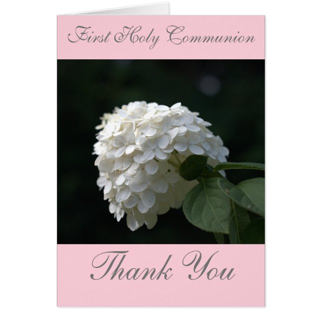 Pink First Communion Insert Photo (Front)
